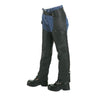 Boys and Girls Children Leather Chaps- Black