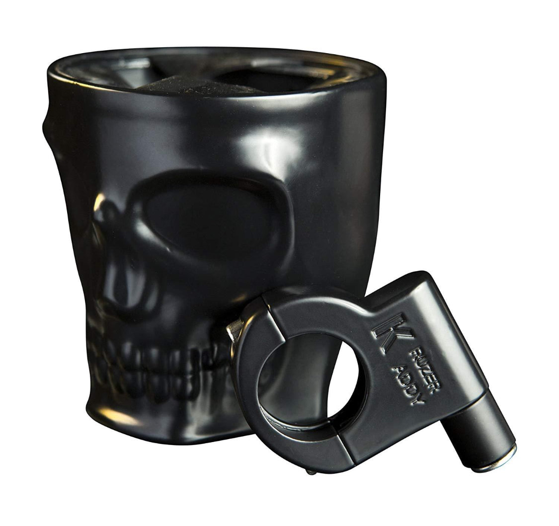 Kruzer Kaddy- Flat Black Skull (handlebar mount)