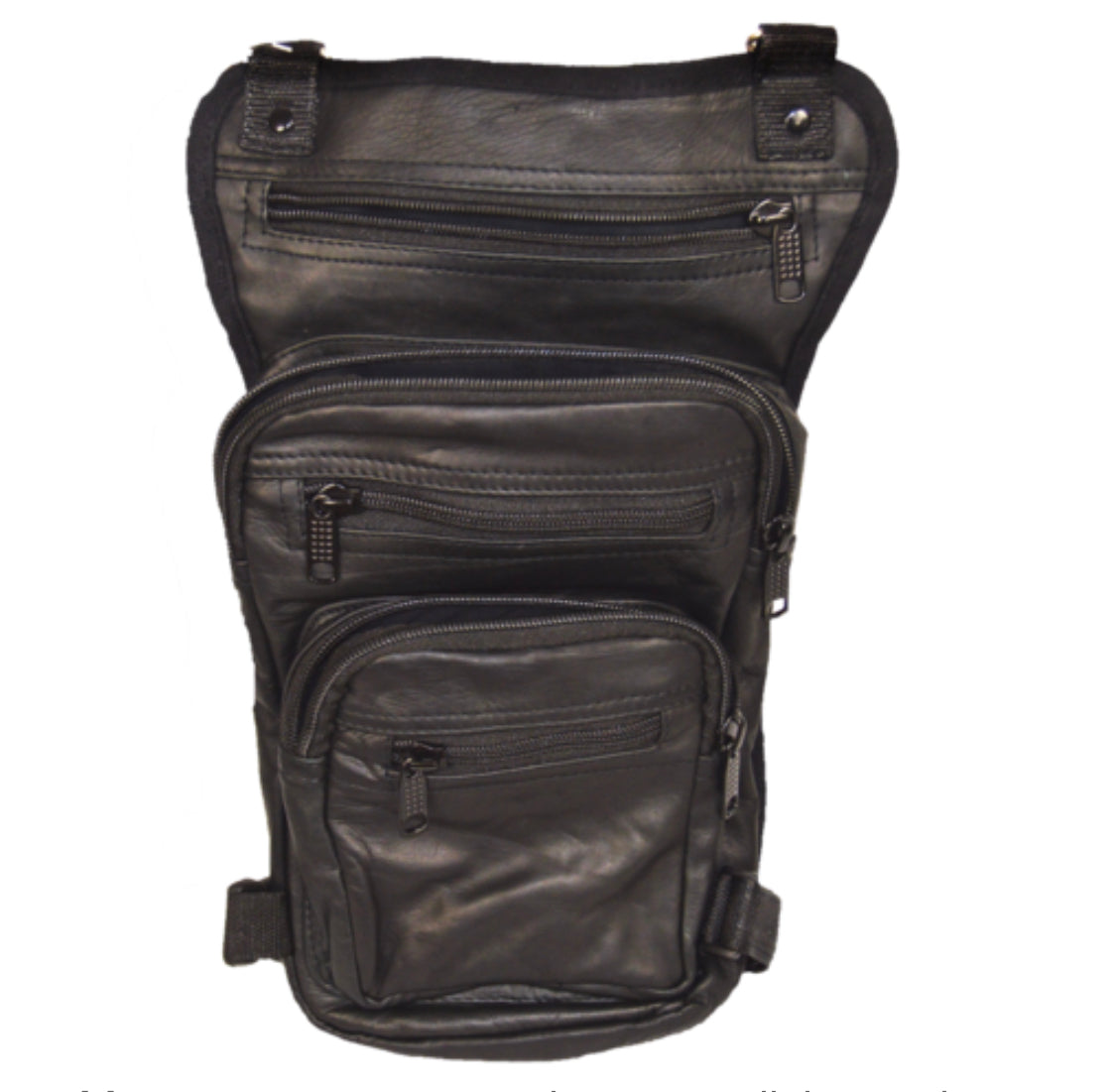 Leather Thigh Bag w/ Waist Belt and Concealed Gun Pocket