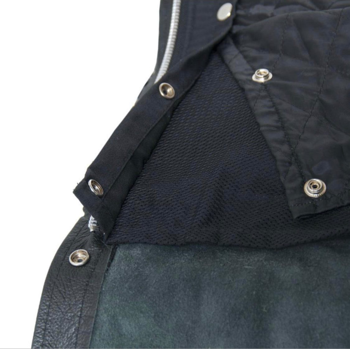 Four Pocket Black Cowhide Leather Chaps – Unisex