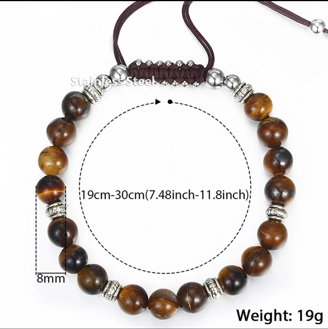 Natural Stone Adjustable Bracelet