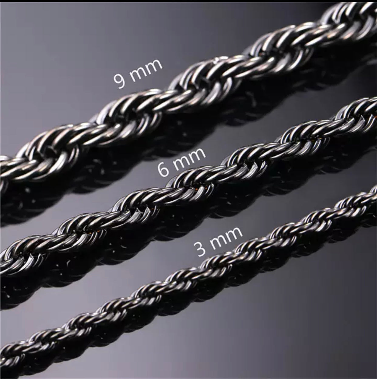 9mm rope clearance chain