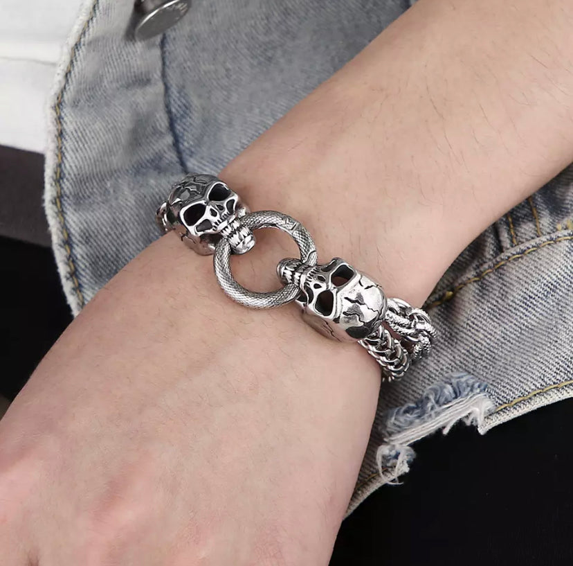 Skull Chain Bracelet