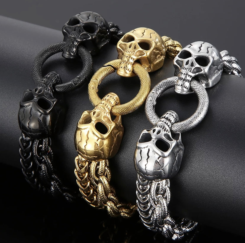 Skull Chain Bracelet